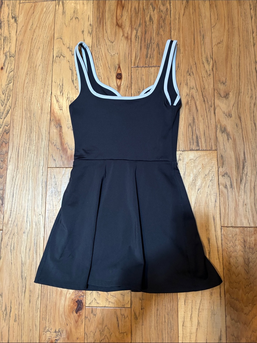 Reformation Black Dress with Light Blue Trim - Picture 4 of 5